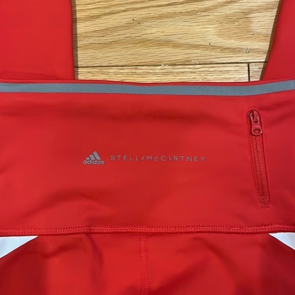 Stella McCartney for Adidas Red TP tights work out pants XXS - Picture 8 of 12